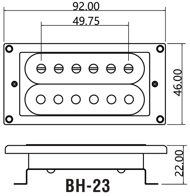 Belcat BH23 Bridge White Belcat BH23 Bridge White